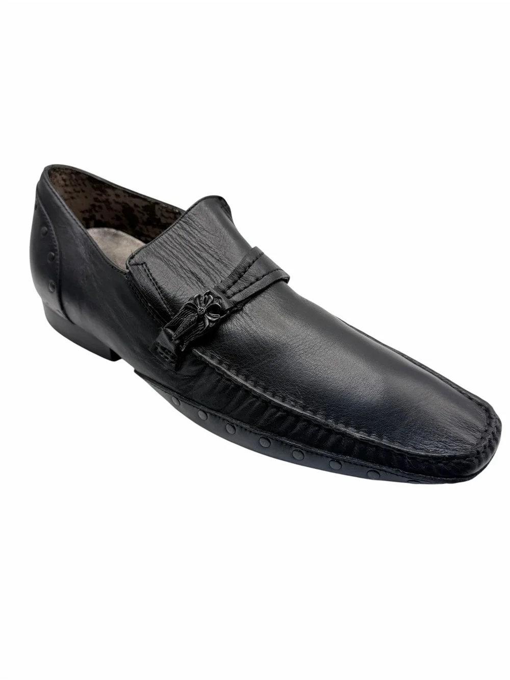 Mark Nason Lounge by Skechers Black Leather Slip-On Loafers Men’s Size 11